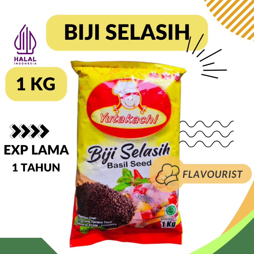 

Biji Selasih Yutakachi/Biji Selasih/Basil Seed 1 Kg