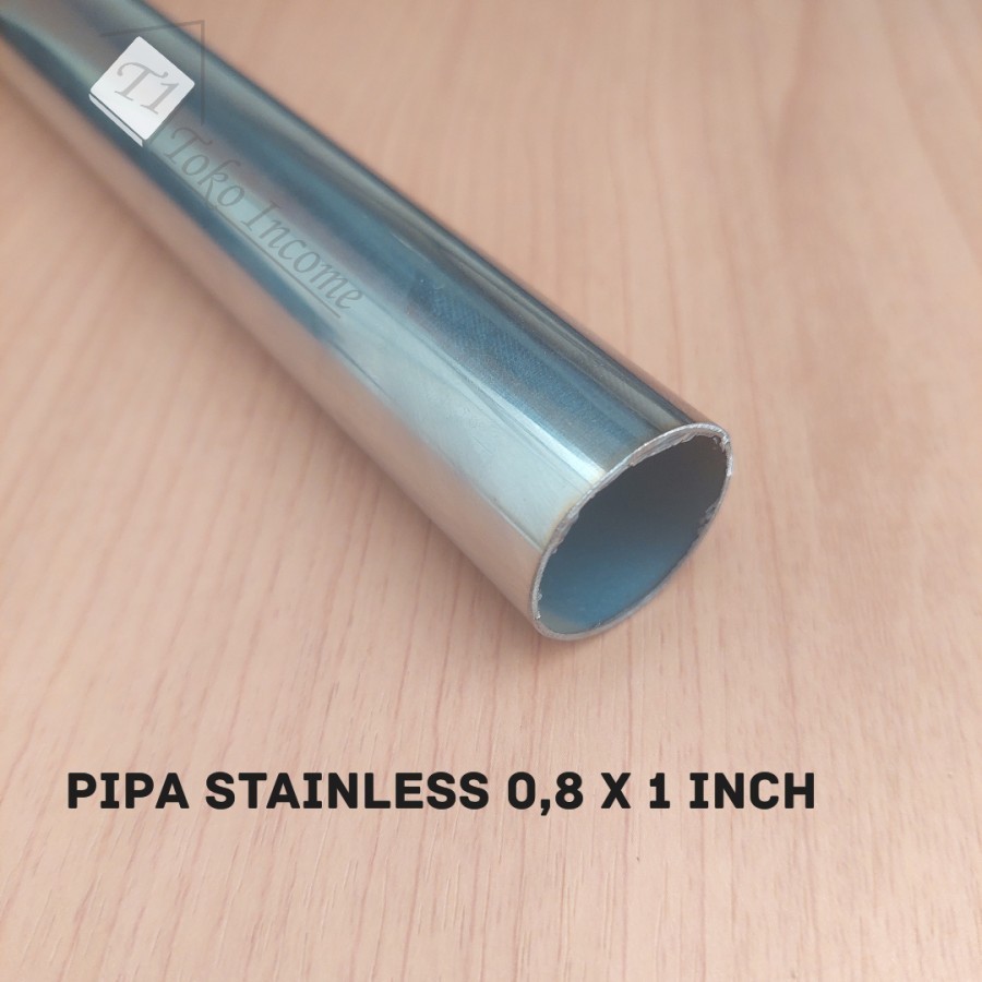 Pipa Bulat 100 cm Gantungan Baju Stainless Meteran Lemari Pakaian 1M, 2M, 3M