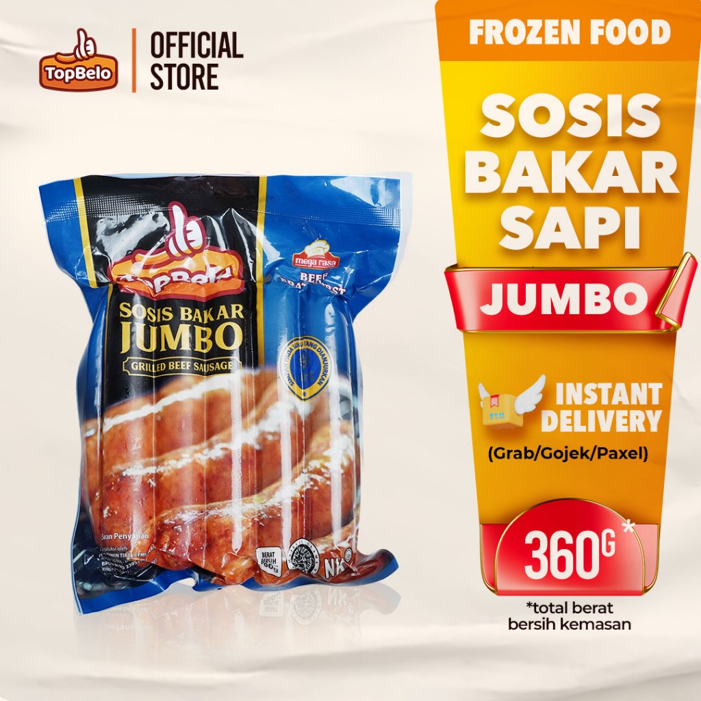 

Top Belo Sosis Bakar Sapi Premium Jumbo 360g Isi 5
