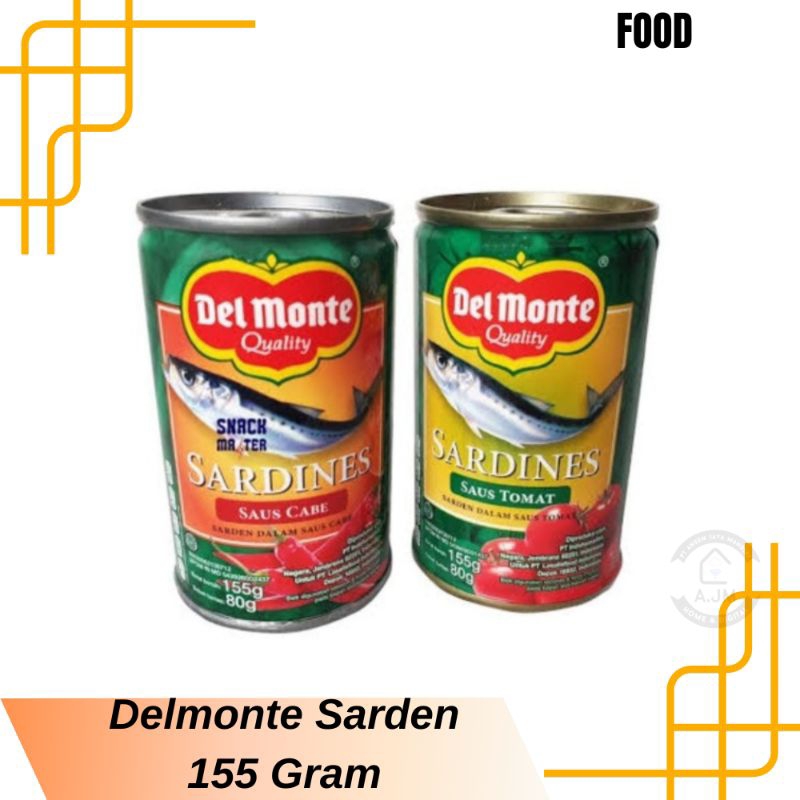 

Delmonte Sardines Sarden 155 Gram Saus Tomat Saus Cabai