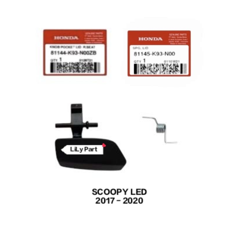 81144-K93-N00ZB 81145-K93-N00 Knob Pocket SCOOPY LED 2017 - 2020