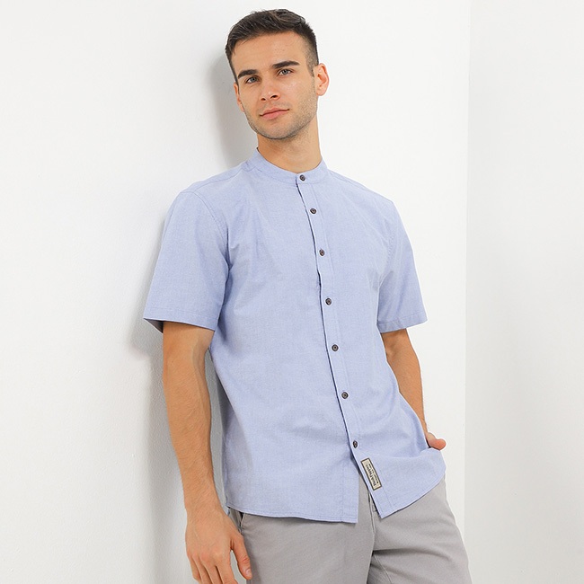 Hush Puppies Kemeja Pria Slack Navy