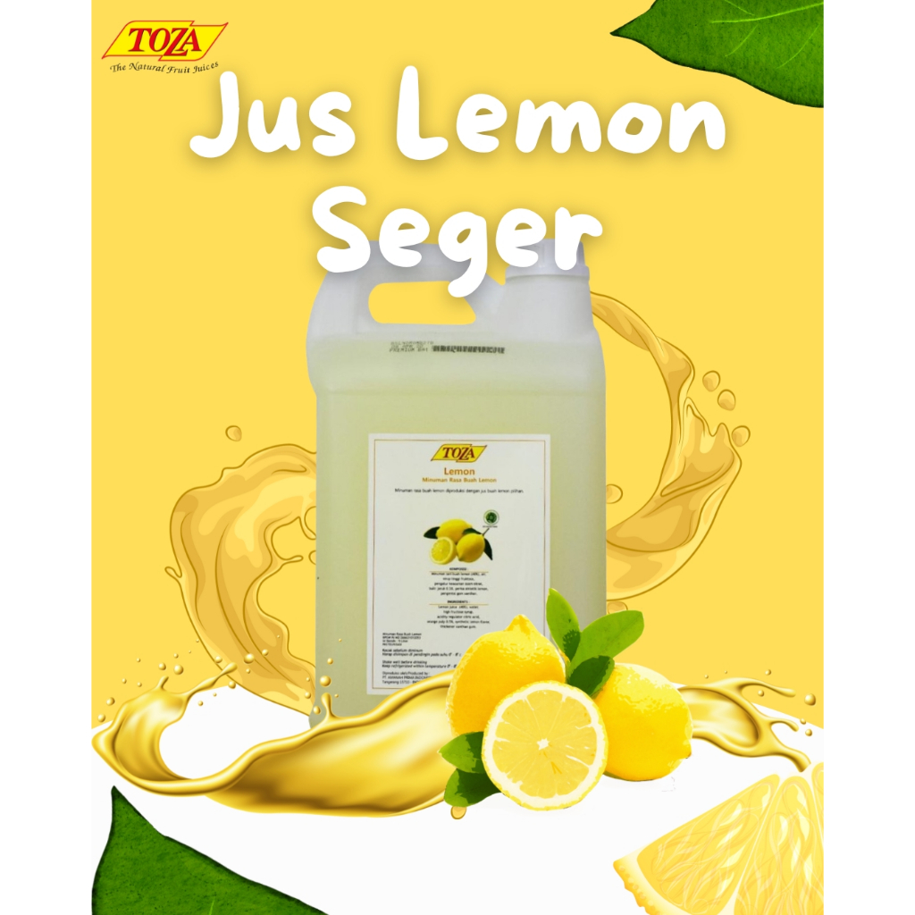 

Toza Juice - Jus Buah Asli 100% Sari Buah Lemon Ukuran 5 Liter