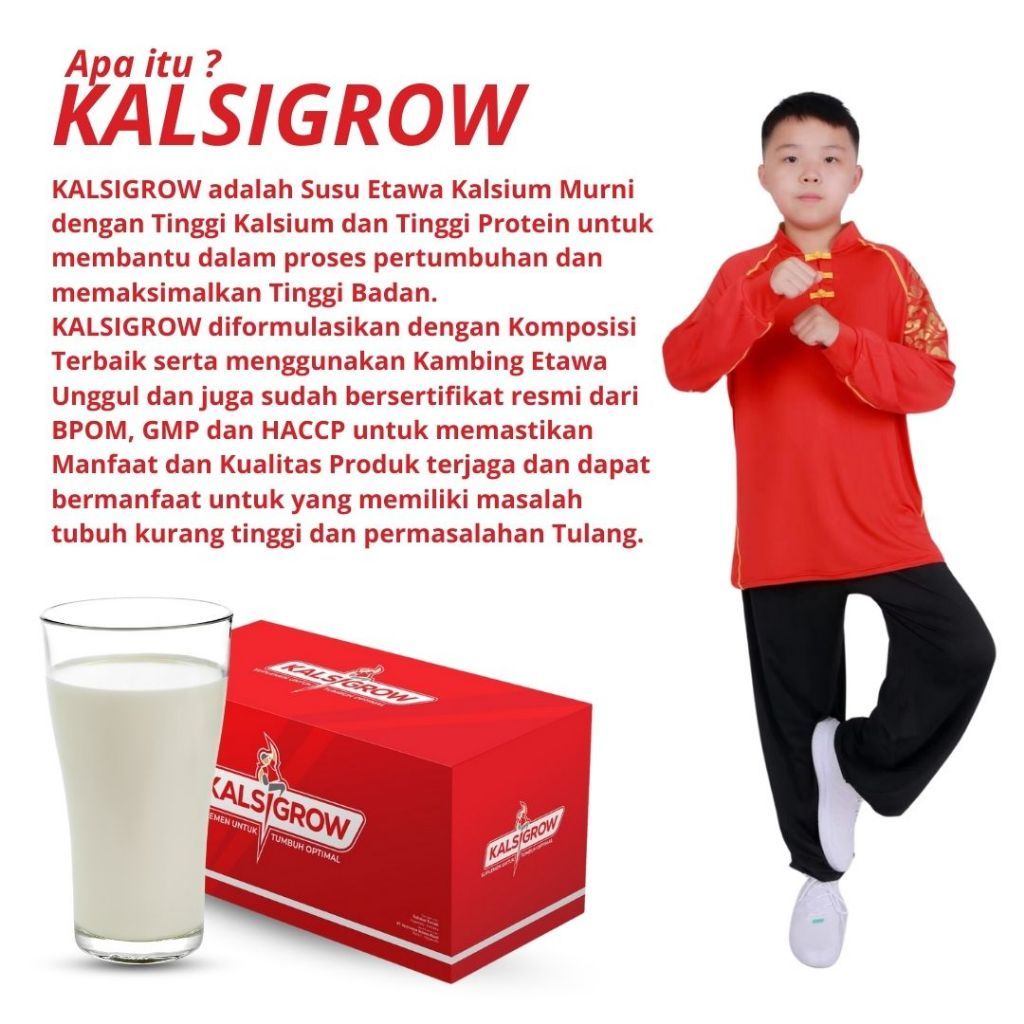 

(Kemasan produk) Kalsigrow Susu Etawa Minuman Nutrisi Untuk Tulang dan Regenerasi Tulang Kemasan 10 Box