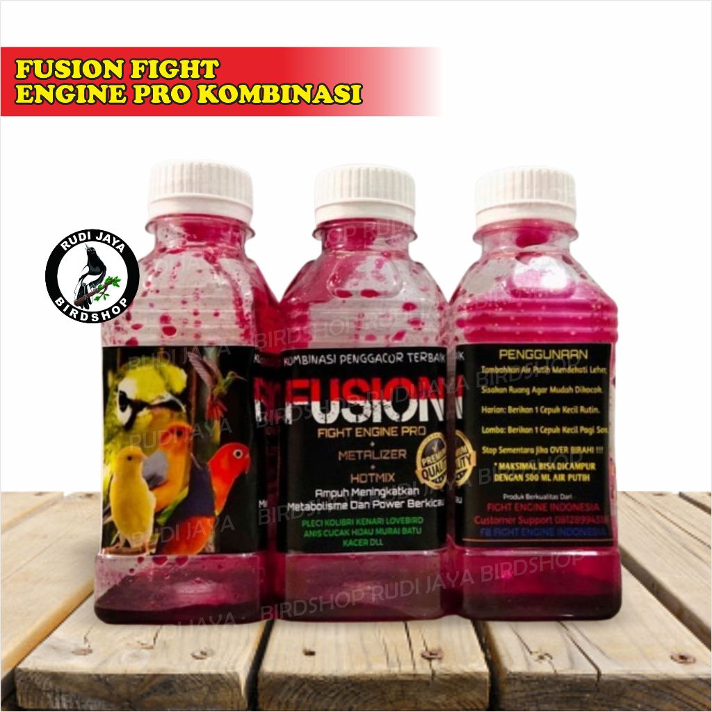 FUSION FIGHT ENGINE PRO KOMBINASI DOPING TERBAIK VITAMIN BURUNG PLECI CUCAK HIJAU TRUCUK GACOR JUARA
