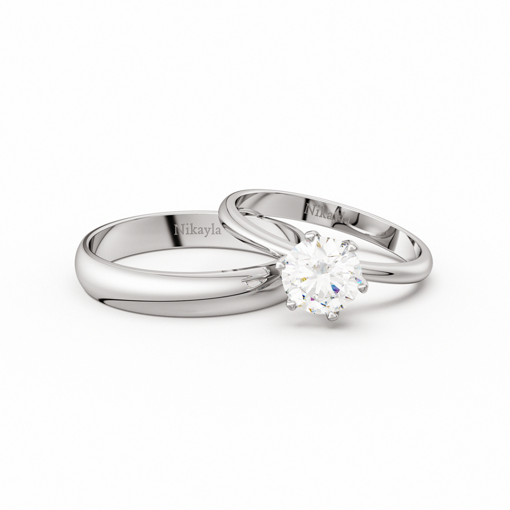 Nikayla Jewelry - Cincin Palladium - Couple Rings