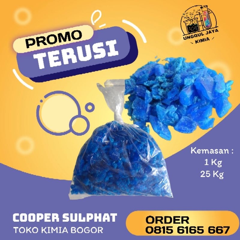TERUSI COOPER SULPHAT 1KG BAHAN KIMIA PUPUK