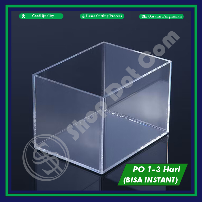 

Acrylic / Akrilik 2mm Box 5 Sisi (30cm x 30cm x 5cm)