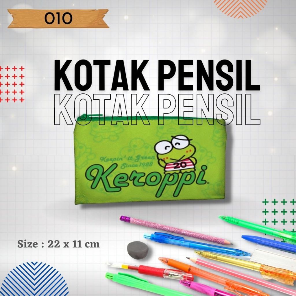 

Tempat Pensil, Tempat Pensil Karakter KEROPPI, Termurah dan Original Lucu dan Awet