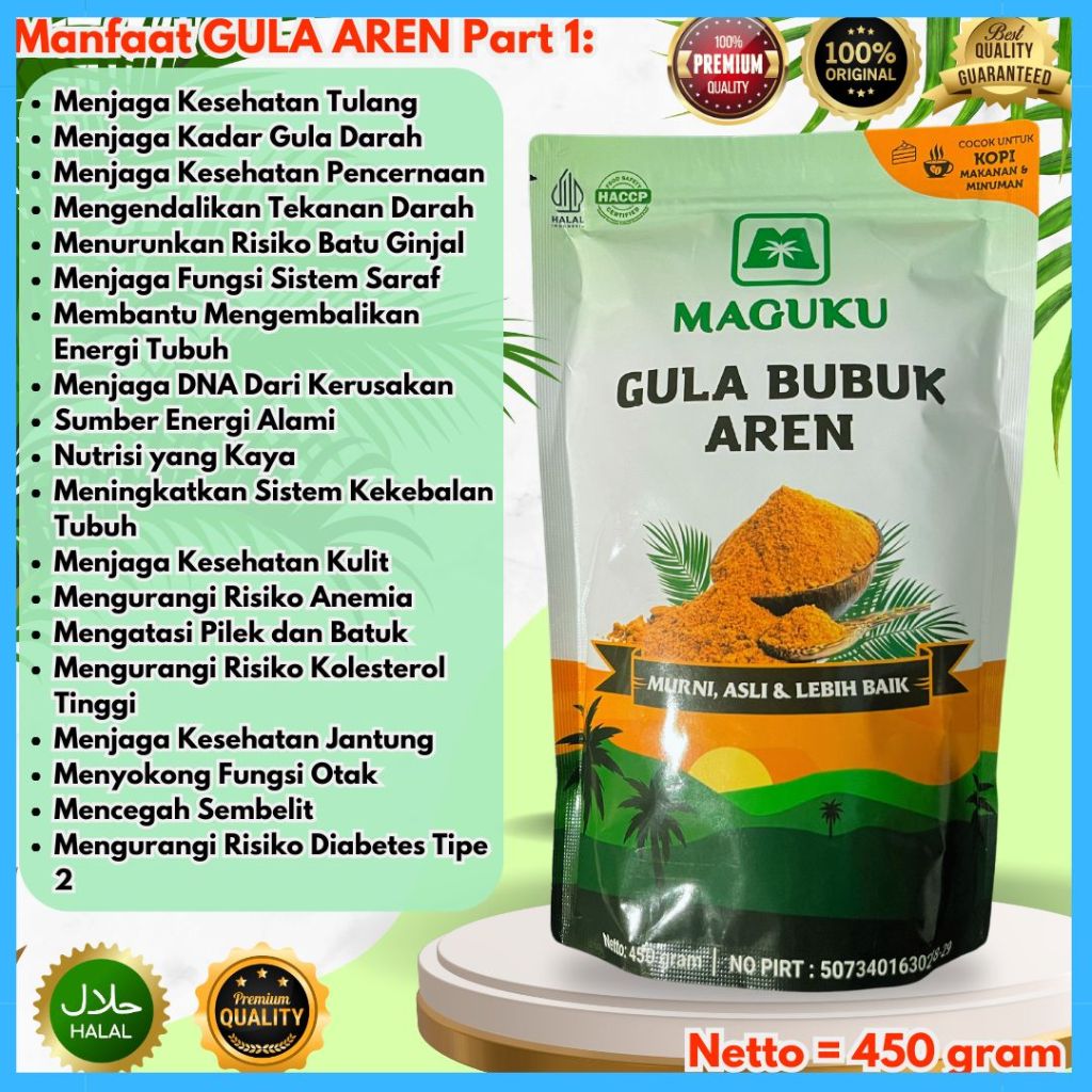 

ORIGINAL GULA AREN ORGANIK, COCONUT SUGAR GULA AREN BUBUK ASLI 100%