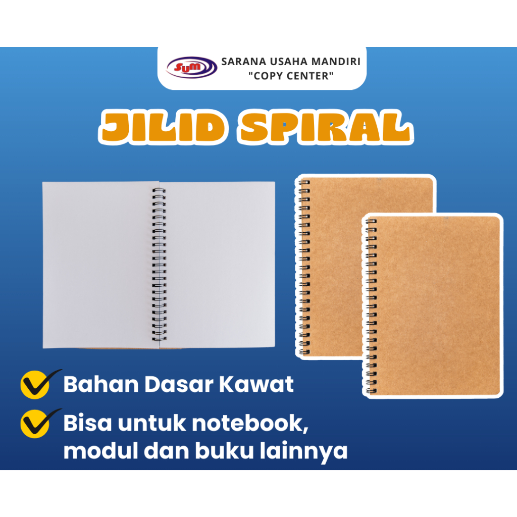 

Jilid Spiral Bahan Dasar Kawkat