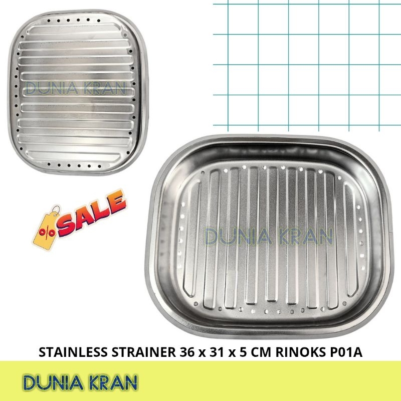 STAINLESS STEEL TRAY NAMPAN STAINLESS STRAINER RINOKS P01A