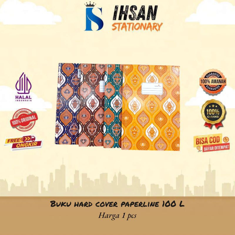 

Buku Hard Cover Folio paperline 100 L (1 Pcs)