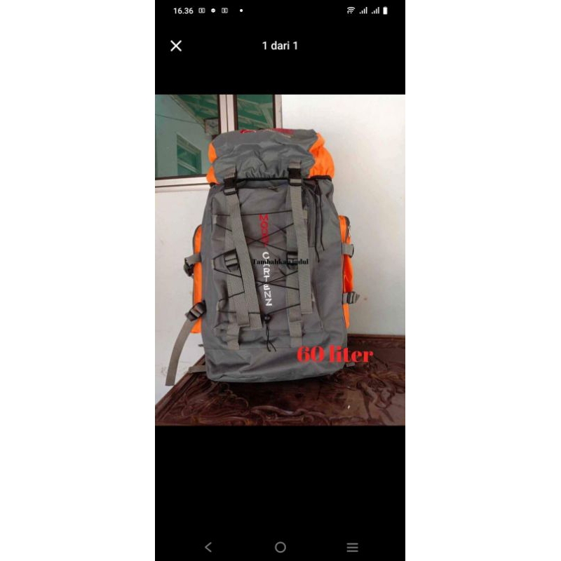 tas gunung 60 liter