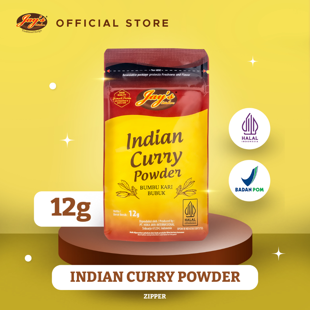 

Jay's Kitchen Indian Curry Zipper 12 GR