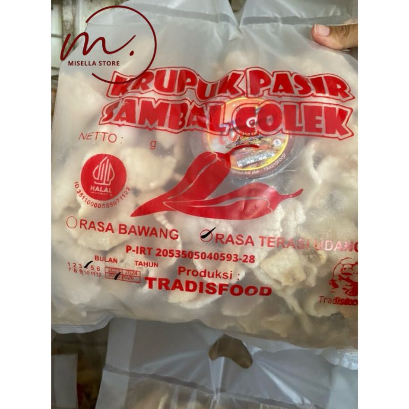 

Kerupuk Pasir Sambal Colek Berat 200 Gram