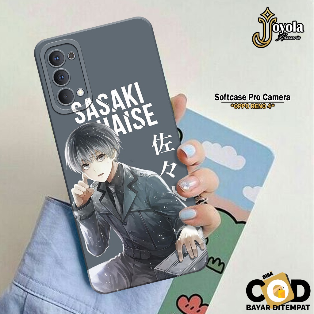 JOYOLA Case OPPO RENO 4 - Fashion Case Anime - Softcase OPPO RENO 4 - Pro Camera - Casing OPPO RENO 