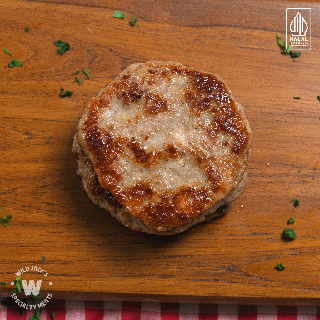 

RB Chicken Sausages Patty / Breakfast / Premium Chicken Patty / Patty Daging Ayam Premium / 280Gr /