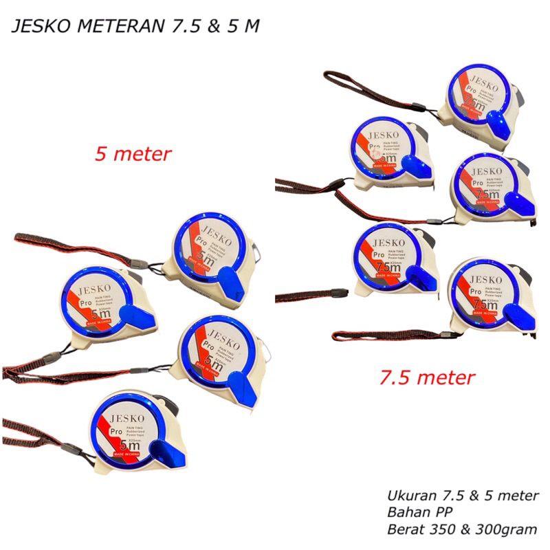 

JESKO METERAN 7.5 - 5 METER || METERAN TUKANG || METERAN AUTO LOCK || METERAN TUKANG BANGUNAN