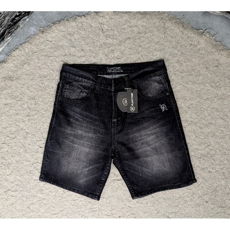 CELANA JEANS | JEANS PENDEK | PL*NET S*RF | JEANS PRIA | ACID BLACK | WASHED JEANS | CELANA DISTRO |