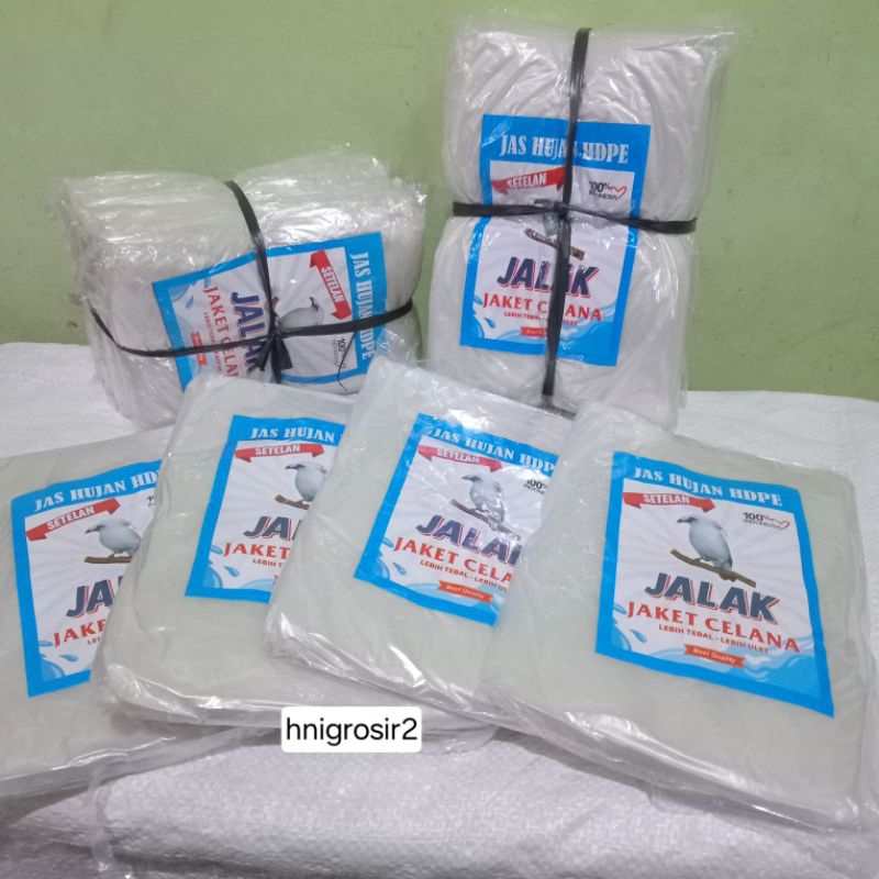JAS HUJAN PLASTIK STELAN JALAK BENING TEBAL(satuan)