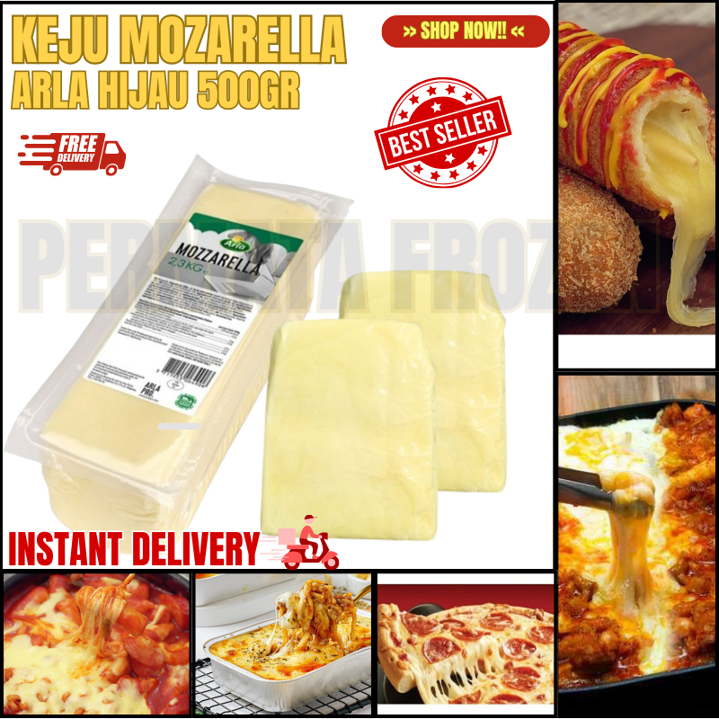 

Keju Mozarella Arla Hijau 500gr