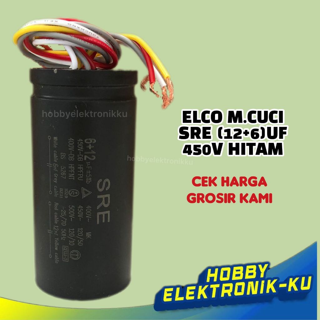 ELCO MESIN CUCI SRE (12+6)UF 450V HITAM