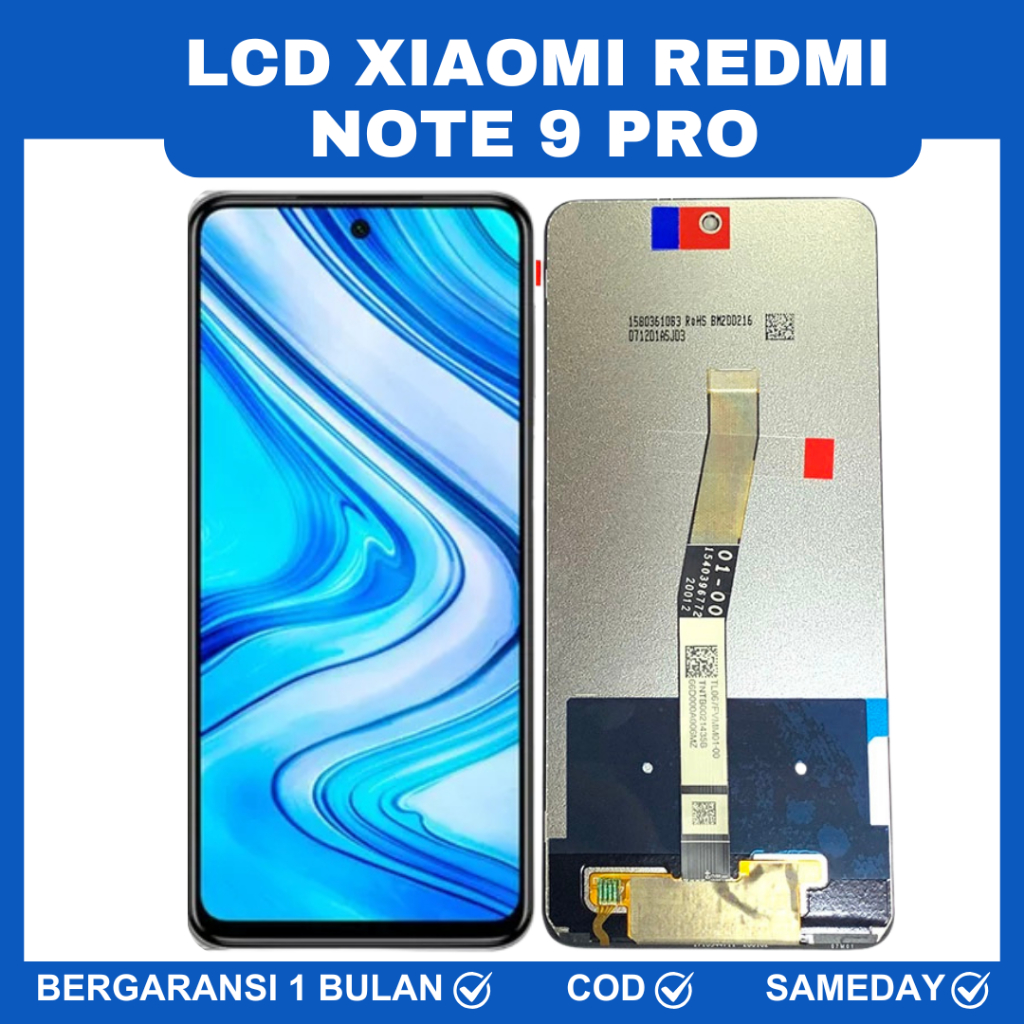 LCD XIAOMI REDMI NOTE 9 PRO / LCD TOUCHSCREEN REDMI NOTE 9 PRO ORIGINAL BERGARANSI