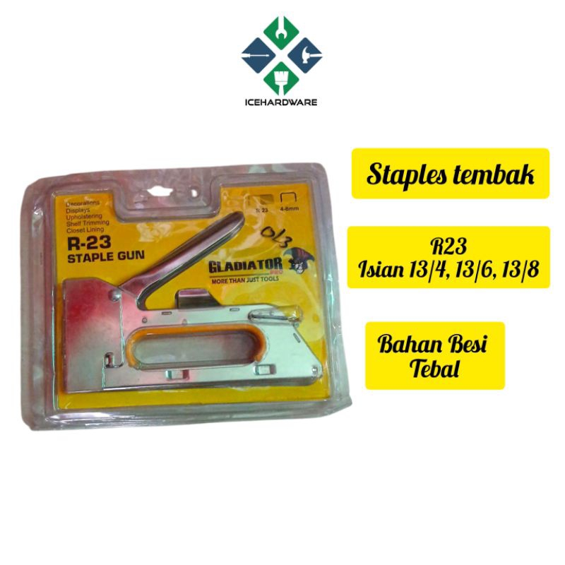 

HEKTER TEMBAK R23/STAPLES GUNGUN TACKER TEMBAK R23