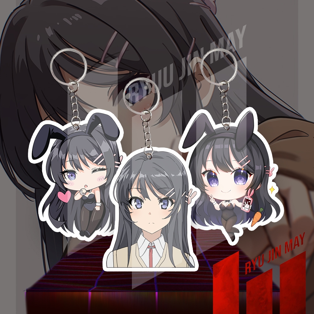 Gantungan Kunci / Keychain / Gantungan HP - Mai Sakurajima