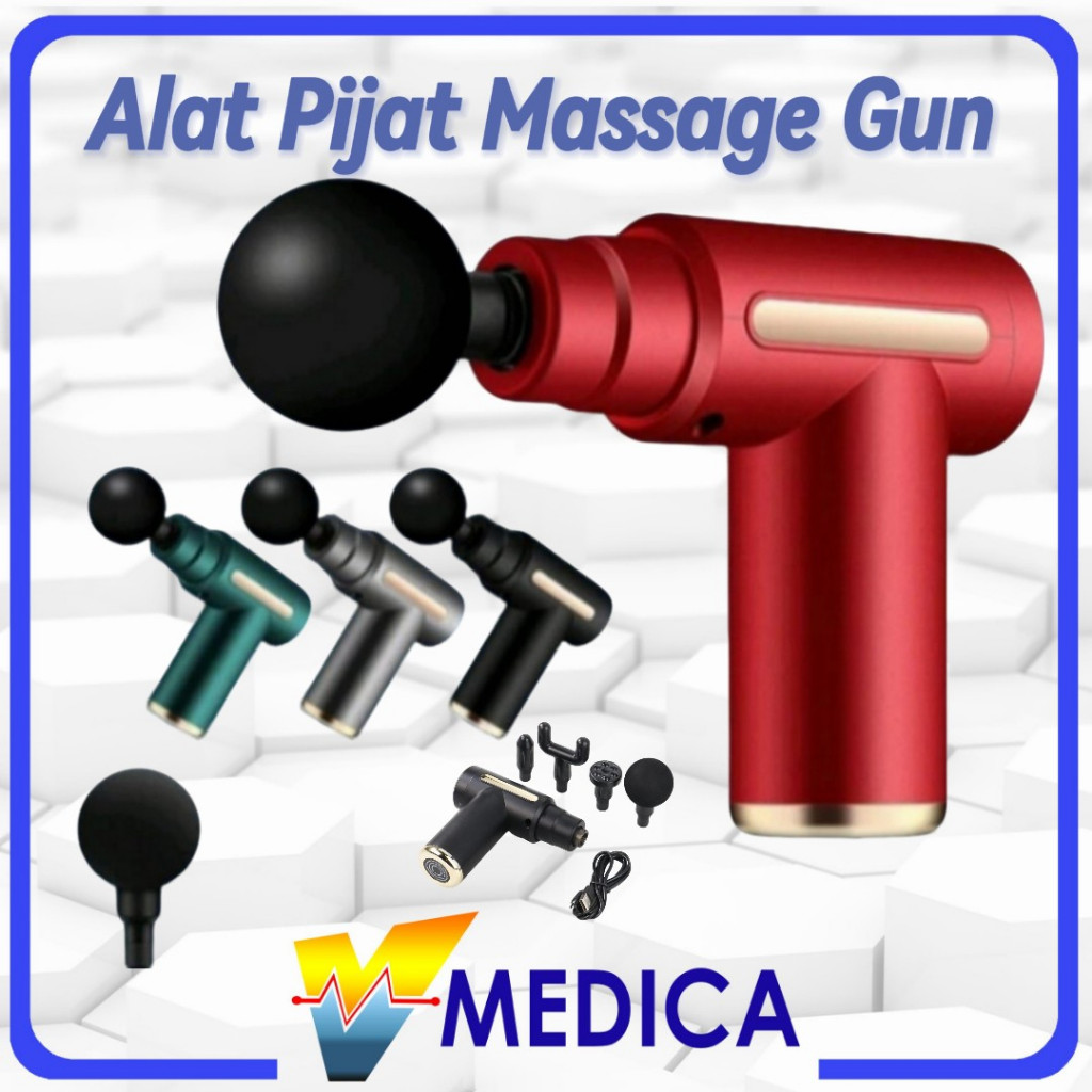 Alat Pijat Elektrik Pundak Punggung Tangan / Massage Gun / alat pijat getar pijat portable rechargea