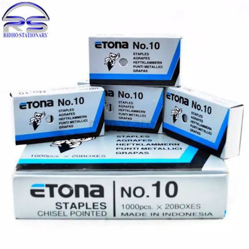 

isi staples etona no 10 1 pak isi 20