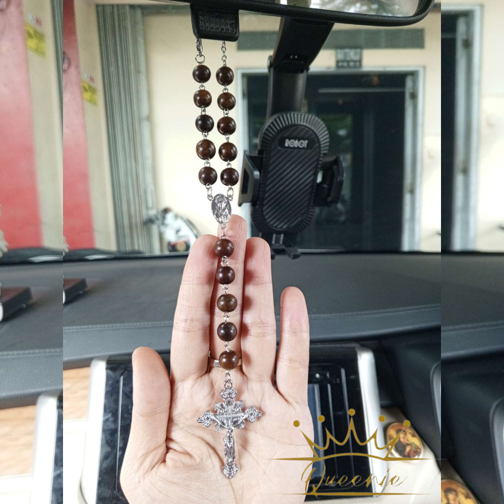 Aksesoris Mobil | Gantungan Spion mobil | Gantungan Rosario Kayu Gaharu