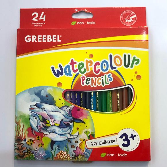 GREEBEL WATER COLOUR PENSIL 24 WARNA