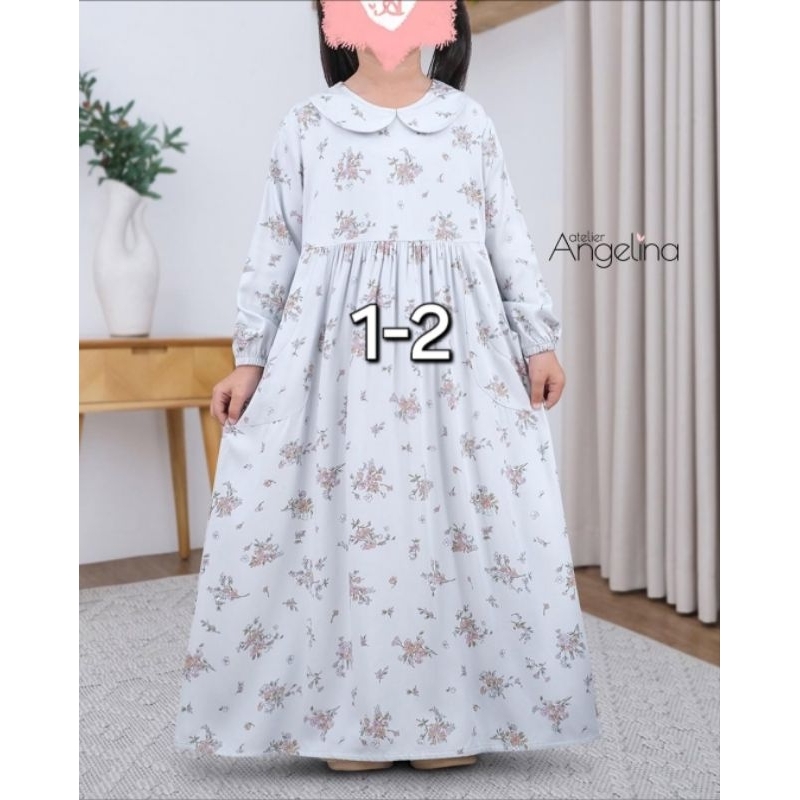 NWT little Sarah lavia lightgrey size 1-2 Paris Viscose Atelier Angelina