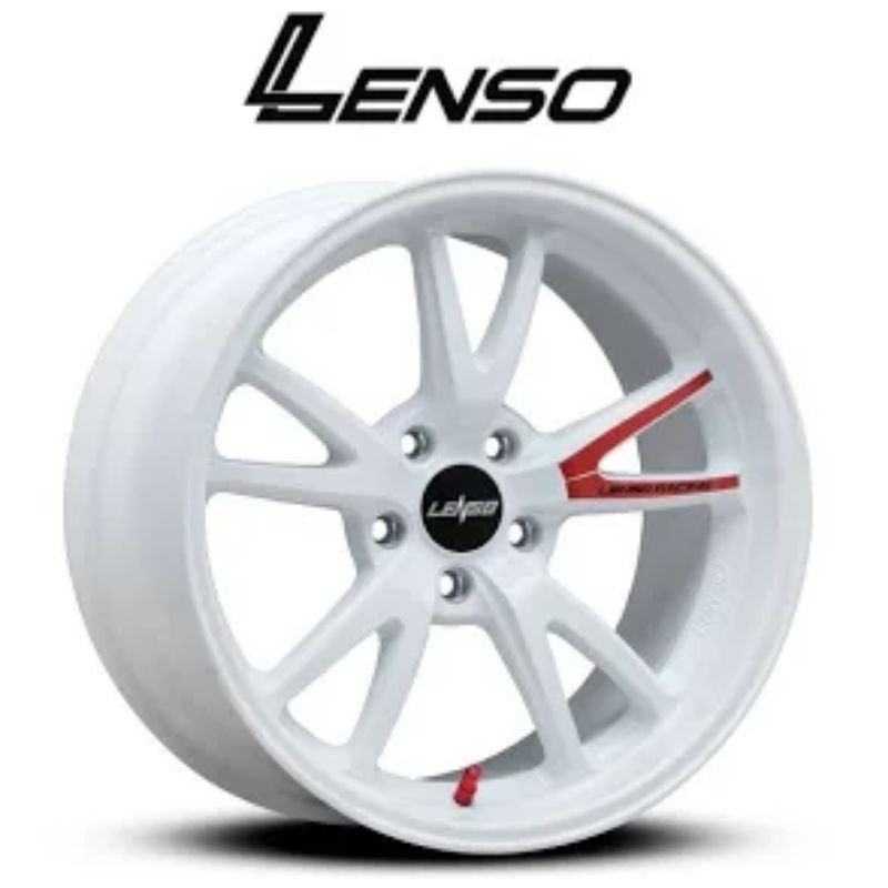 Velg Lenso 95v Ori Ring 18 White Mobil Toyota Innova Reborn Zenix