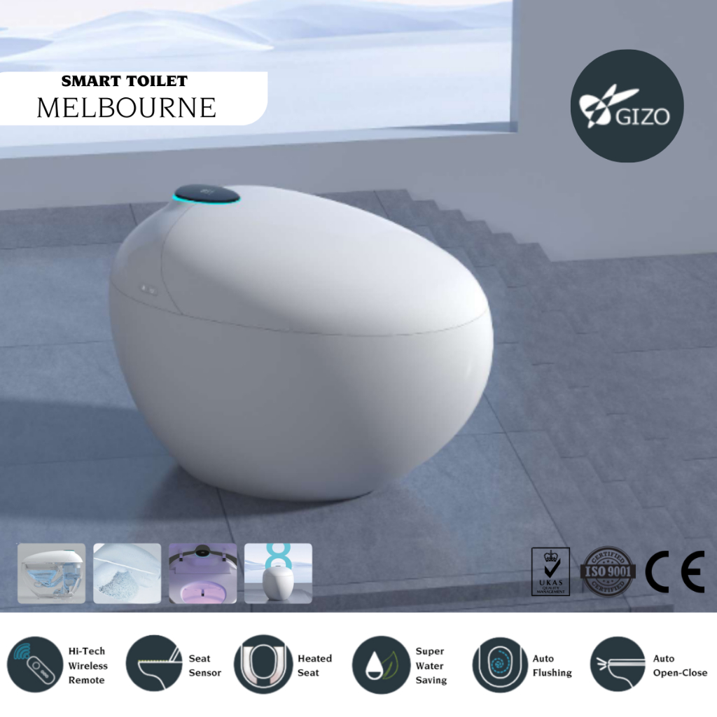 Smart Closet Otomatis / Closet Duduk Sensor - MELBOURNE