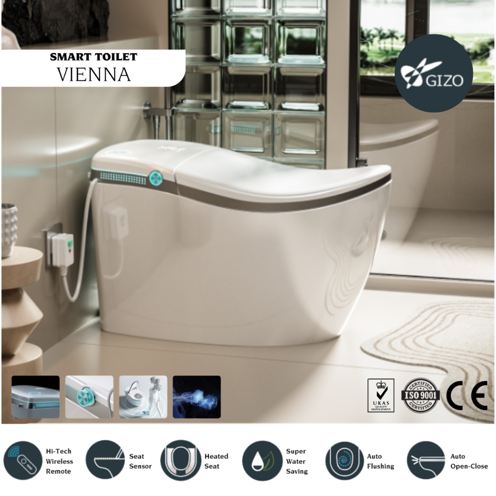 Kloset Duduk Smart Model Kapal Pesiar / Smart Closet with Yacht Design Style - VIENNA 845