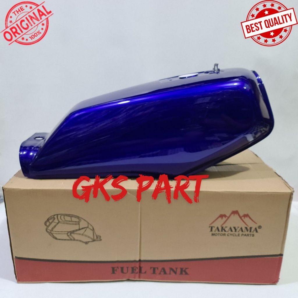 TENGKI TANGKI BENSIN RX KING BIRU POLOS TAKAYAMA