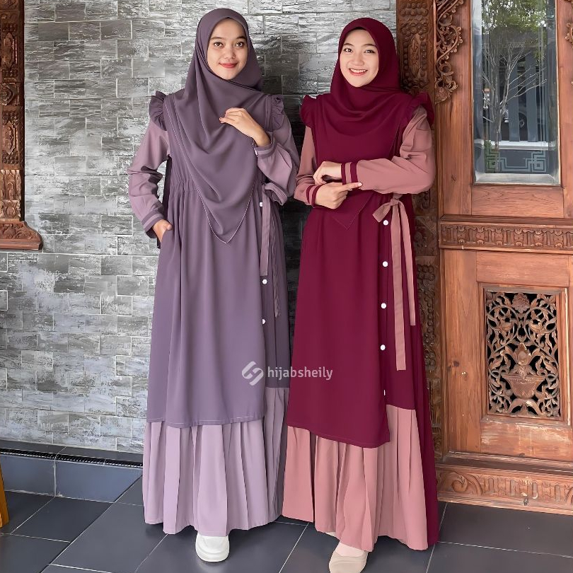 GAMIS AYANA KOMBINASI DRESS KOREAN HIJABSHEILY