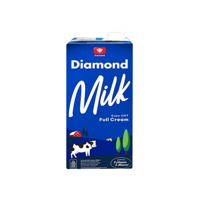 

(instant saja) Diamond Susu UHT Full Cream 1L