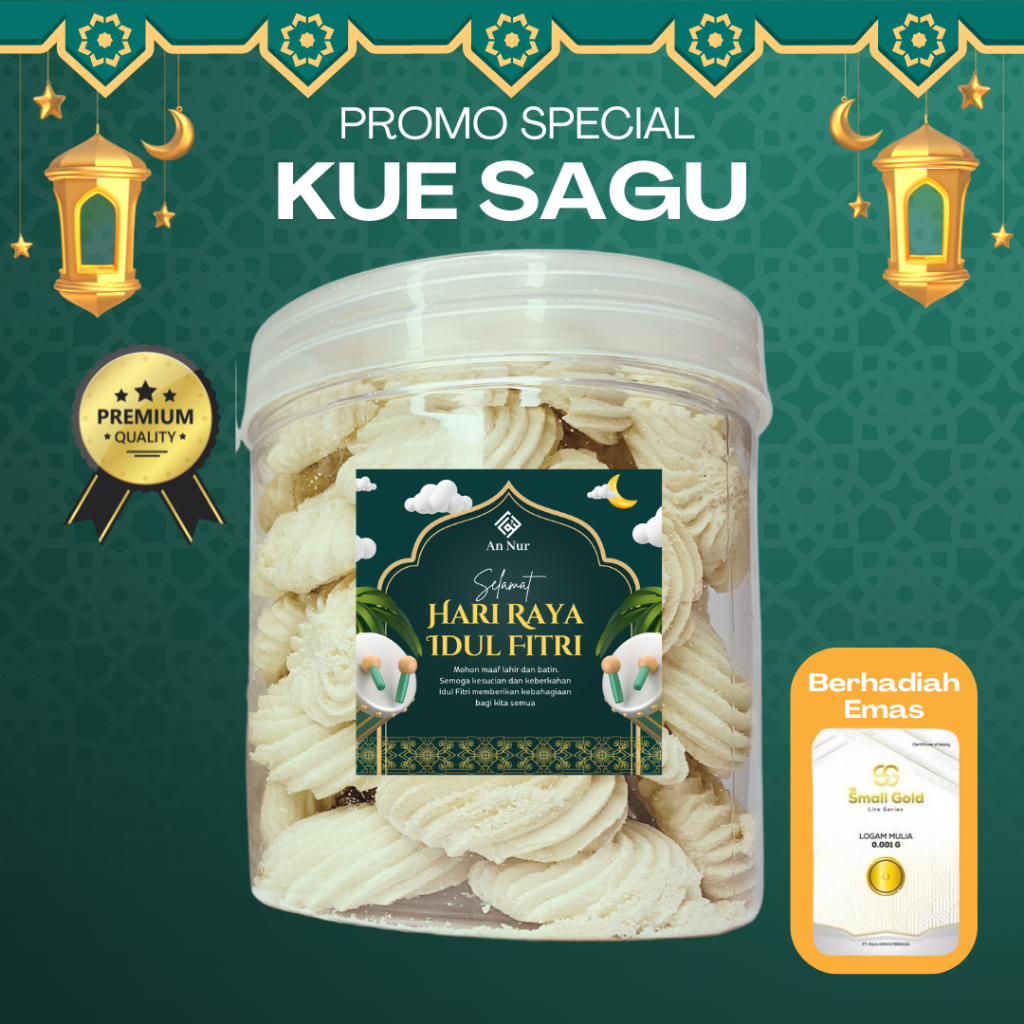 

Kue Kering Kue Sagu Kue Sagu Lebaran Toples 600ML Termurah Terlaris Premium