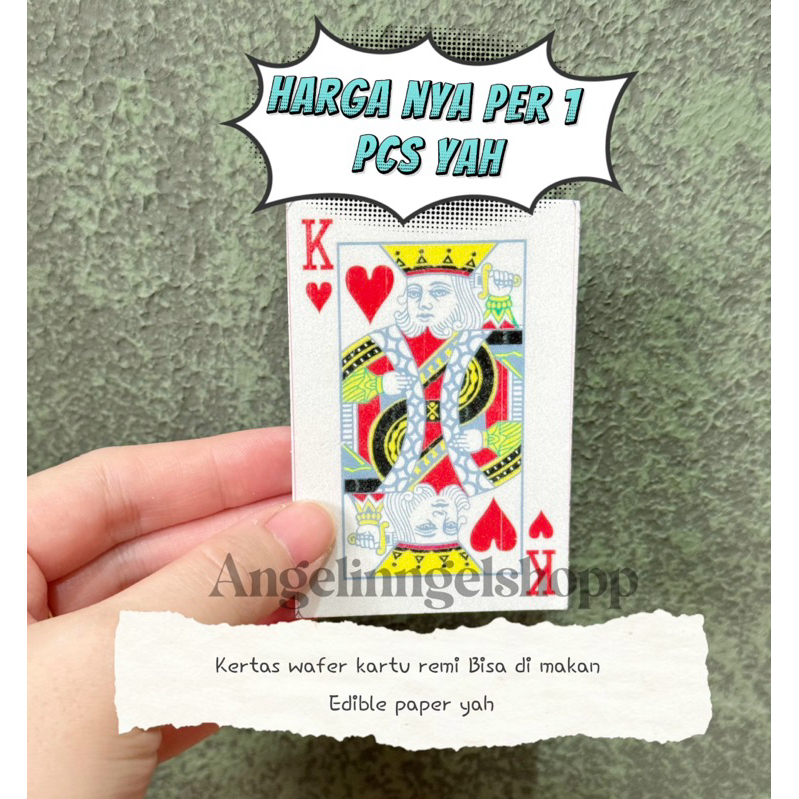 

EDIBLE WAFER print kertas beras bisa di makan dekorasi kue harga 1 pcs yah