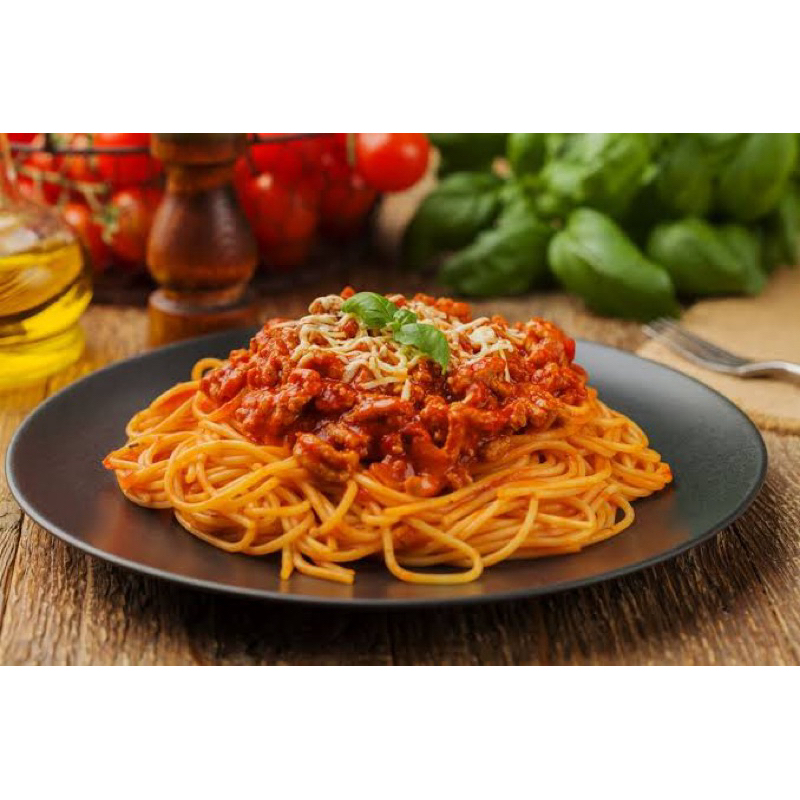 

Spaghetti bolognese