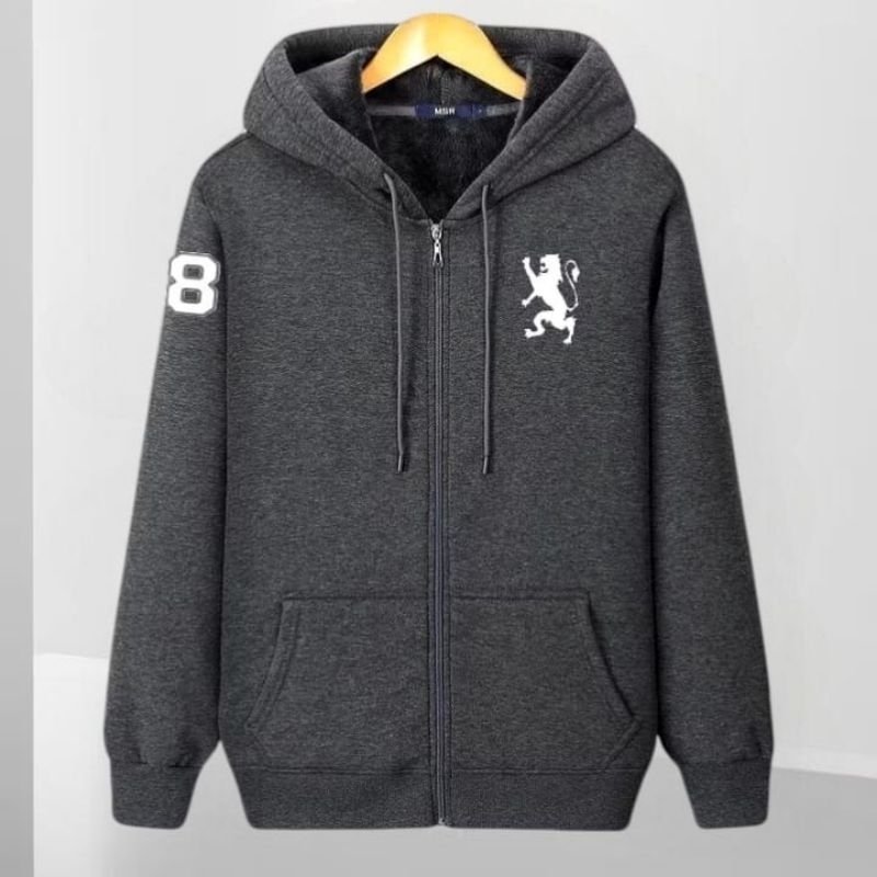 Sweater Hoodie Zipper Pria Dan Wanita Jaket Distro Giordano Jumbo M-3XL