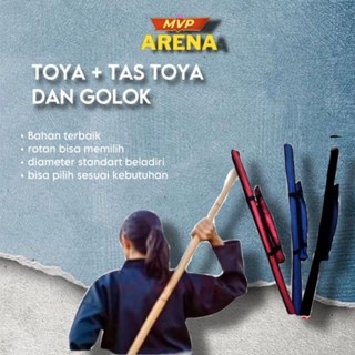 Toya Rotan Tongkat Rotan Wushu 1 KG ISI 4 Toya Silat Toya Rotan pencak silat Tongkat Silat Toya Wush
