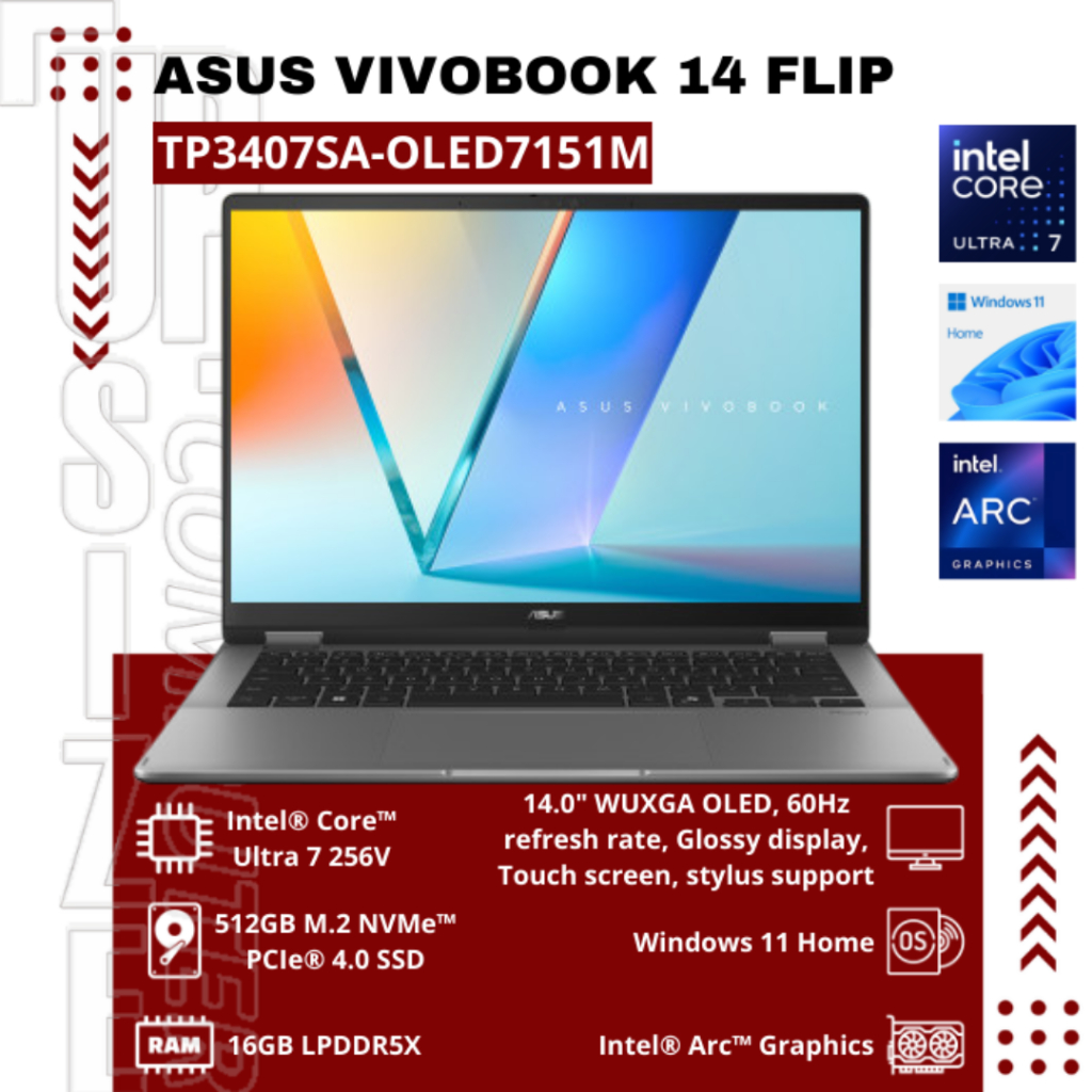 ASUS VivoBook TP3407SA-OLED7151M Intel® Core™ Ultra 7 256V
