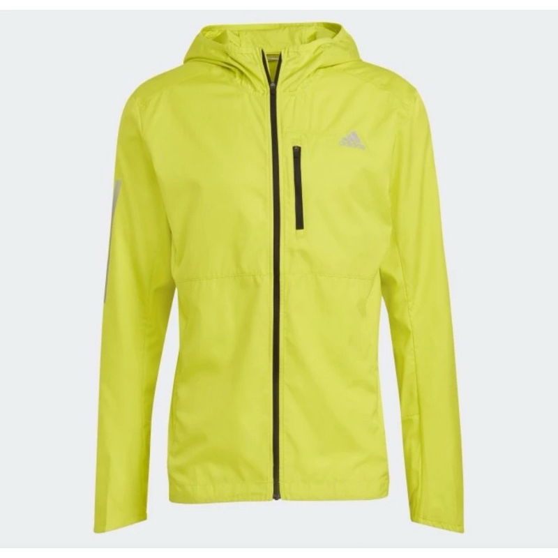 Jaket Olahraga Lari Adidas Men Running Own The Run Hooded Wind Jacket Original