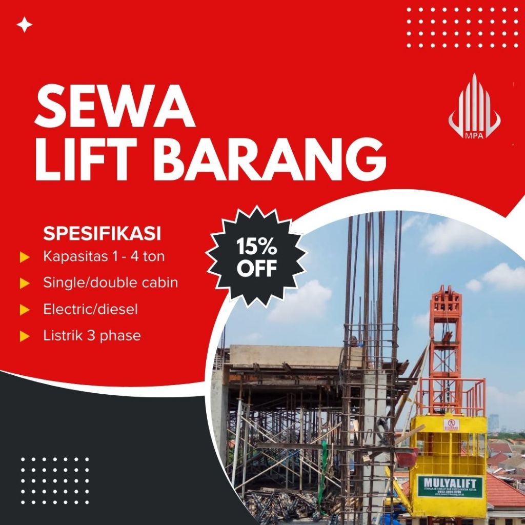 Sewa Lift Barang Sawah Besar | Lift Alimak | Passenger Hoist