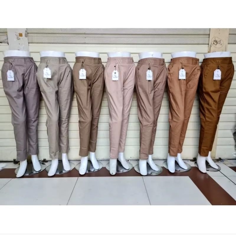 celana fauzira kaki standar bahan Zara import katun street